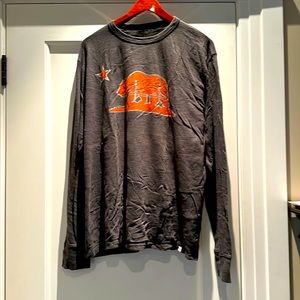 47 Brand long sleeve California Bear and Golden Gate Bridge Cotton Shirt